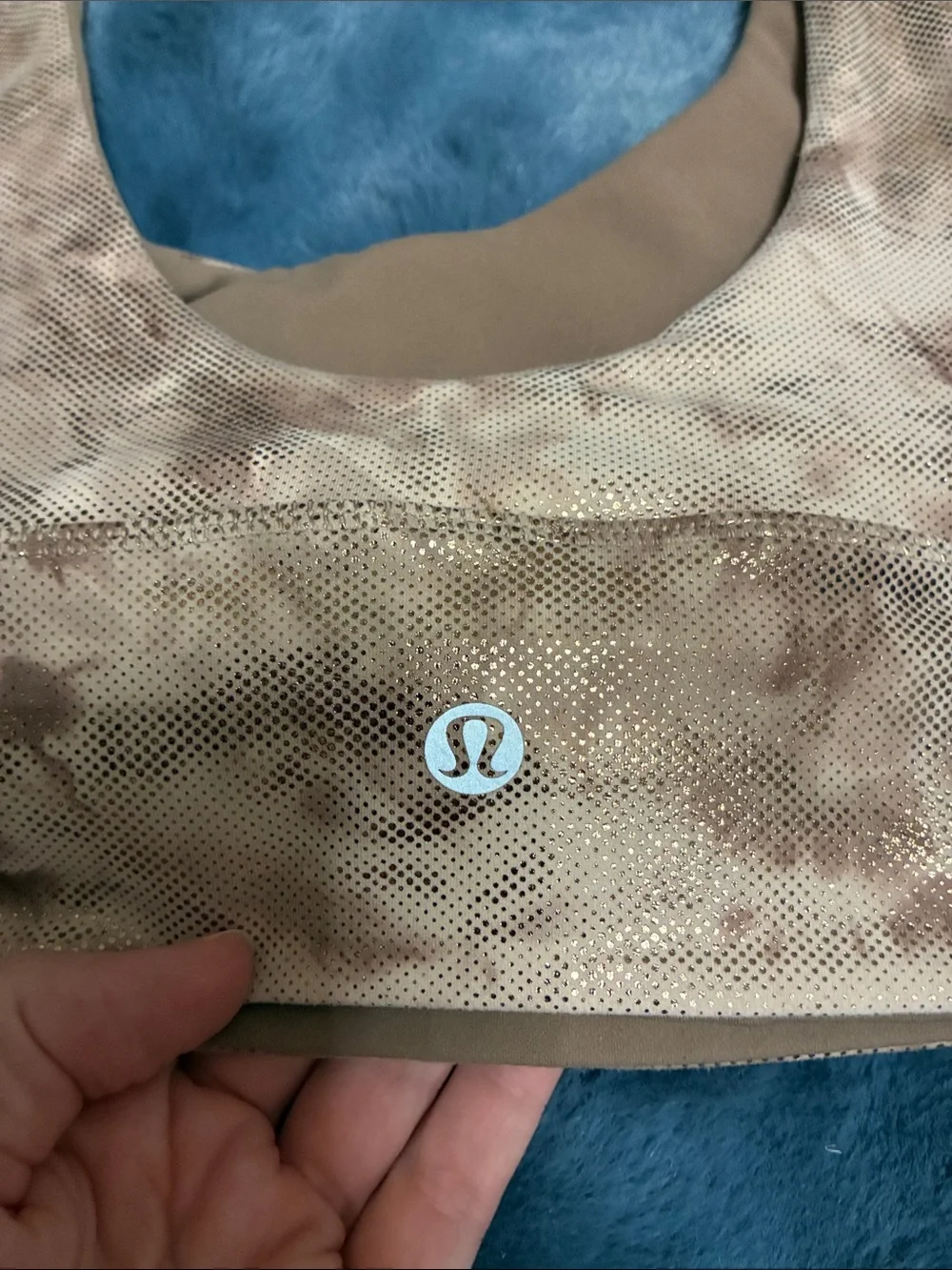 Lululemon Reversible Align Brown Shimmering Sports Bra - A/B Cup